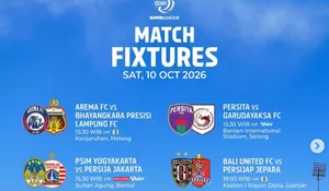 Jadwal Siaran Langsung Liga 1 Hari Ini: Persija dan Arema Tampil, Persebaya Kapan?