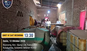 Rumah Kosong Jadi Sarang Penimbunan Solar, Polres Bulukumba Sita Ribuan Liter BBM