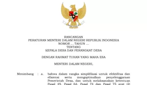 Draf Permendagri tentang Kepala Desa dan Perangkat Desa Beredar, Atur Pilkades hingga Identitas Aparatur Desa