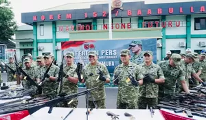 75 pucuk senjata diserahkan sukarela, TNI kedepankan pendekatan humanis