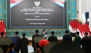Presiden Prabowo Lantik Kepala BNPB serta Kepala dan Wakil Kepala BPGMN