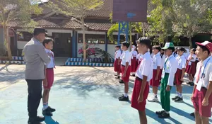Polisi Masuk Sekolah, Pelajar SDN 01 Kaligambir Diingatkan Bahaya Bullying dan Kenakalan Remaja