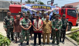 Kodim 0808/Blitar Salurkan Bantuan Air Bersih untuk Warga Sumberagung Panggungrejo