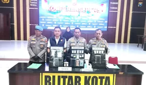 Polres Blitar Kota Bongkar 5 Kasus Narkoba Sepanjang September, 5 Tersangka Diamankan