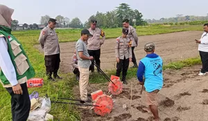 Lahan Kosong Disulap Jadi Ladang Jagung, Polsek Wlingi Gandeng Pemdes dan Petani Dukung Ketahanan Pangan