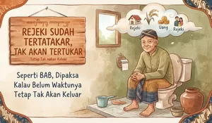 Rezeki Sudah Tertakar, Tak Akan Tertukar: Seperti BAB, Dipaksa Keluar Kalau Belum Waktunya Tetap Tak Akan Keluar