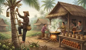 Nderes Kelapa, Tradisi Petani Mengubah Tetesan Nira Menjadi Gula Merah