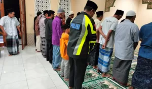 Satlantas Polres Blitar Perkuat Kamtibmas Lewat Patroli Subuh Berjamaah