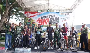 HUT ke-81 TNI, Fun Run 5K Koramil Kanigoro Jadi Ajang Olahraga dan Kebersamaan