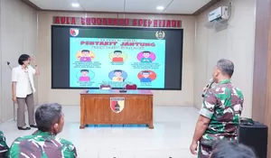 Tingkatkan Kesadaran Pola Hidup Sehat, Anggota Kodim 0808/Blitar Ikuti Penyuluhan Kesehatan Jantung