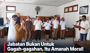 Lantik Pj Kades Raidikur, Kadinsos PMD Belu: Jabatan Bukan Main-Main, Itu Amanah Moral!