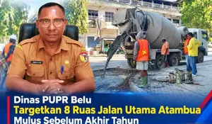 Dinas PUPR Belu Targetkan 8 Ruas Jalan Utama Atambua Mulus Sebelum Akhir Tahun