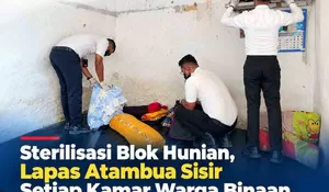 Cegah Gangguan Kamtib, Lapas Atambua Sisir Kamar Hunian Warga Binaan