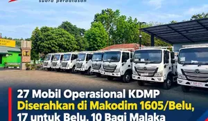 Perkuat Rantai Pasok Desa, 27 Unit Mobil KDMP Resmi Beroperasi di Belu dan Malaka