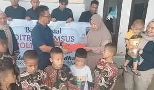 Ditreskrimsus Polda Sultra Gelar Bakti Sosial Ramadan di Panti Asuhan Al Ikhlas