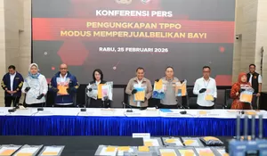 Polri Tangkap 12 Tersangka Jaringan Nasional Perdagangan Bayi, 7 Bayi Terselamatkan