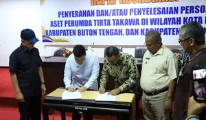 Puluhan Tahun Bermasalah, KPK Fasilitasi Penyerahan Aset PDAM Buton ke Tiga Pemerintah Daerah 