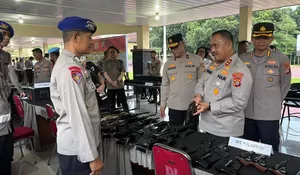 Pastikan Penggunaan Sesuai SOP dengan Pengawasan Melekat, Polda Sultra Lakukan Pemeriksaan Senjata Api 