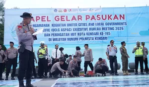 Amankan UCLG ASPAC 2026 dan HUT Kendari, Polda Sultra Kerahkan 451 Personel Gabungan