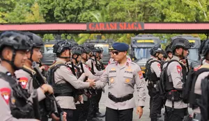 Wakapolda Sultra Sambut Kepulangan 1 SSK Personel Brimob dari Penugasan Satgas Amole II di Papua