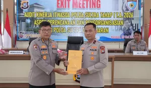 Wakapolda Sultra Buka Kegiatan Exit Meeting Audit Kinerja Itwasda Tahap I TA 2026