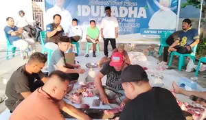 Kadin Sultra Sembelih 3 Ekor Sapi Kurban, Bantuan Anindya Bakrie Turut Disalurkan di Kendari