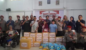 Sambangi Sentral Meohai Kendari, Ditreskrimum Polda Sultra Salurankan Bantuan Sosial