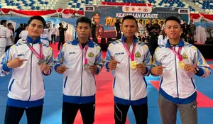 Tambah 4 Medali, Total Raihan Polda Sultra di Kejuaraan Karate Kapolri Cup 2026 Menjadi 14 Medali