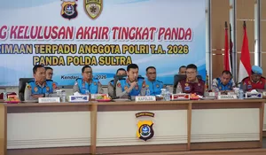Polda Sultra Gelar Sidang Terbuka Penentuan Kelulusan Akhir Bintara dan Tamtama Polri TA 2026