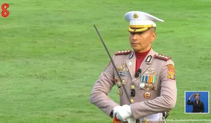 Mengenal Sosok Kombes Jerrold, Danup Penurunan Bendera Merah Putih HUT RI ke-81 di Istana