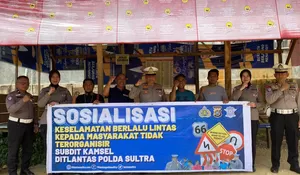 Dorong Keselamatan Berlalu Lintas, Ditlantas Polda Sultra Edukasi Pengemudi Angkutan Barang Tekankan Kelayakan Kendaraan 