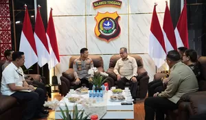 Audiensi ke Polda Sultra, Departemen Penyidikan Sektor Jasa Keuangan OJK Bahas Penindakan Hukum di Sektor Jasa Keuangan