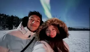 Haviza Devi Anjani Bagikan Momen Lihat Aurora Borealis Bersama Harris Vriza: Impian Suami