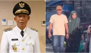 Beda Gaya Hidup Gubernur Kaltim dengan Bupati Bulungan, Potret Santai Syarwani Pakai Kaos Oblong saat Temani Istri Belanja ke Pasar Tuai Pujian