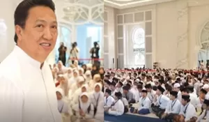 Buka Puasa Bersama 1.000 Anak Yatim di Masjid At-Thohir, Boy Thohir Siapkan Food Bazaar dan Santunan