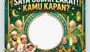 ‎8 Link Twibbon Membayar Zakat Fitrah 1447 Hijriah, Unggah untuk Ajak Masyarakat Tentang Kewajiban Zakat