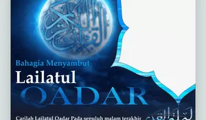 Twibbon Mengejar Malam Lailatul Qadar 1447 Hijriah, Desain Terbaru untuk Unggahan Media Sosial
