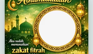 7 Twibbon Membayar Zakat di Ramadhan 1447 Hijriah, Bagikan di Media Sosial Sebelum Hari Raya Idul Fitri