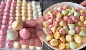 Putih Telur Sisa Kue Lebaran Jangan Dibuang! Coba Bikin Maringue Cookies Warna-Warni, Simple Cuma 2 Bahan, Rasanya Auto Bikin Good Mood
