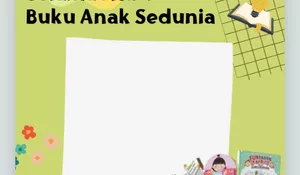Twibbon Hari Buku Sedunia 2 April 2026, Bagikan Bersama Caption Penuh Makna di Instagram hingga WhatsApp.