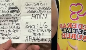 Heboh Surat Maling di Medan, Pelaku Ngaku Terpaksa Curi untuk Pulang, Uang Sedekah dan HP Ikut Dibawa