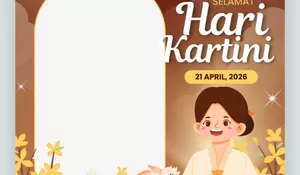 10 Twibbon Hari Kartini 2026 Gratis dan Terbaru, Desain Tema Batik Cocok untuk Unggahan Media Sosial