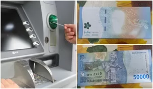 Aneh tapi Nyata! Viral Curhatan Netizen Tak Sengaja Tarik Uang Pecahan 50 Ribu Cacat Fisik dari ATM Bank BUMN, Begini Tanggapan Pihak Bank