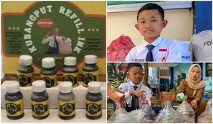 Kisah Inspiratif Siswa SMP di Surabaya Sulap Kulit Bawang Putih Jadi Eco Enzyme hingga Tinta Refill Spidol Ramah Lingkungan, Begini Prosesnya