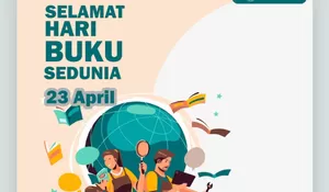 ‎8 Link Twibbon Hari Buku Sedunia 2026, Daftar Gambar dan Desain Terbaru Gratis Unggah di Media Sosial 23 April Nanti!