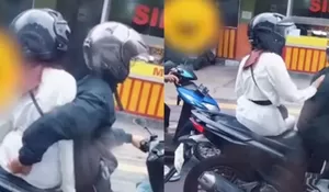 Cekcok di Atas Motor Jadi Viral, Aksi Tak Terduga Pria di Sleman Ini Malah Bikin Wanita Tersenyum