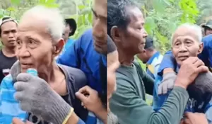 Kisah Haru Penemuan Mbah Imam di Banjarnegara Viral, Hilang Sehari Ditemukan Selamat di Hutan Wanasari