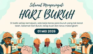Daftar Link Poster Hari Buruh atau May Day 1 Mei 2026, Desain Estetik Tema May Day Cocok Unggah di Media Sosial