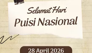 Kenapa Hari Puisi Nasional Diperingati Tanggal 28 April? Ini Sejarah hingga Kaitannya dengan Penyair Chairil Anwar