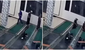 Viral, Jemaah Bubarkan Diri karena Atap Masjid Jebol saat Sholat Berjamaah, Benarkah Wajib Hukumnya Batalkan Sholat saat Terjadi Bencana?